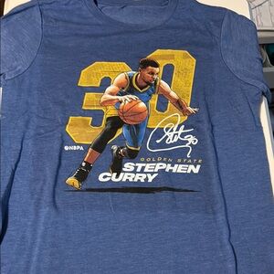 Blue Golden State Warriors Stephen Curry Shirt